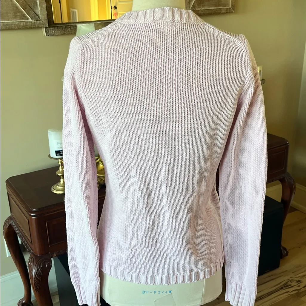 Light Pink Knit Sweater Size M - Image 11