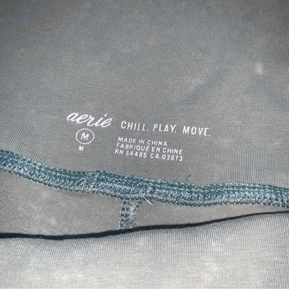 Aerie Green Bike Shorts, Medium - Image 2