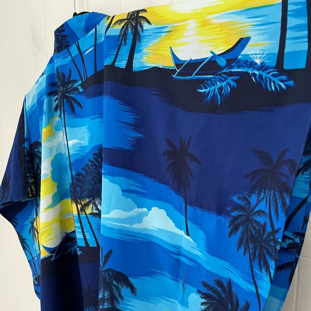 Kole Kole Hawaiian Poncho Pullover Coverup Kimono Sleeves Made In Hawaii ~ OSFA Size undefined - Image 9