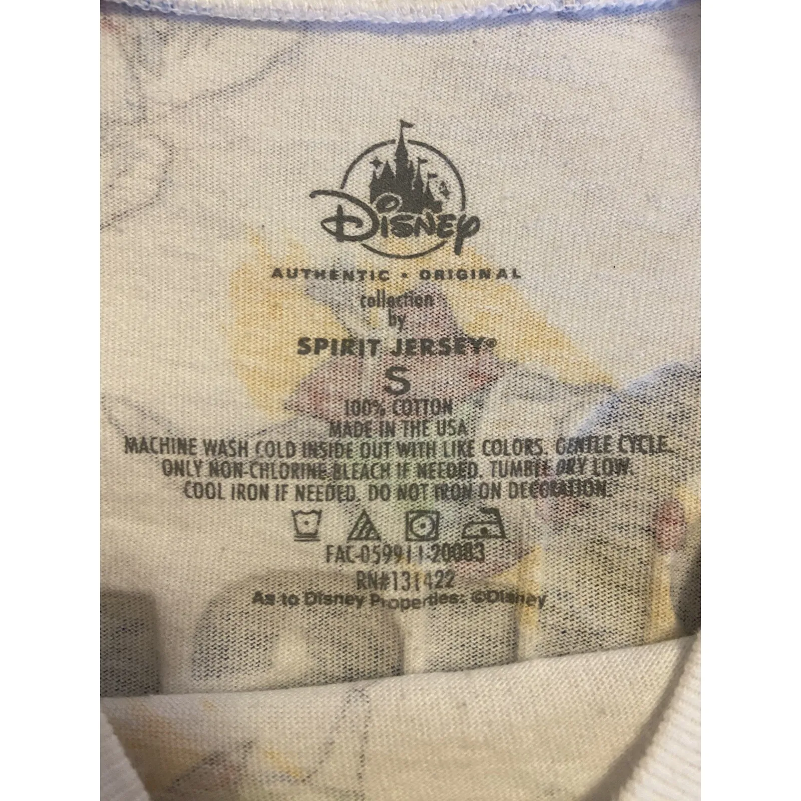 DISNEY PARKS World Ink & Paint Spirit Jersey Mickey‎ Peter Pan Pinocchio Size S White - Image 12