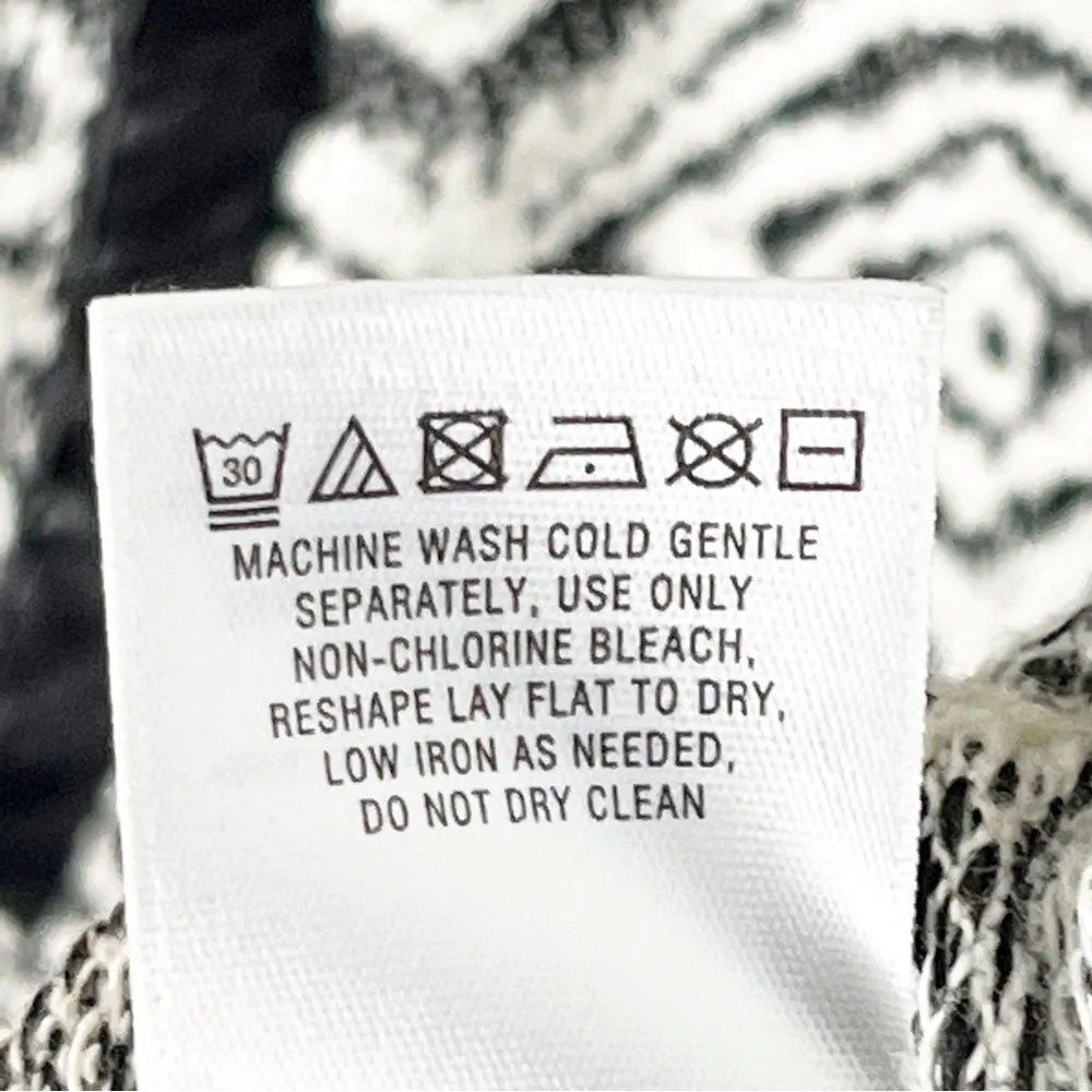 ANTHROPOLOGIE POSTMARK Konya Ikat Cowl Neck Pockets Aztec Print Sweater Small - Image 6