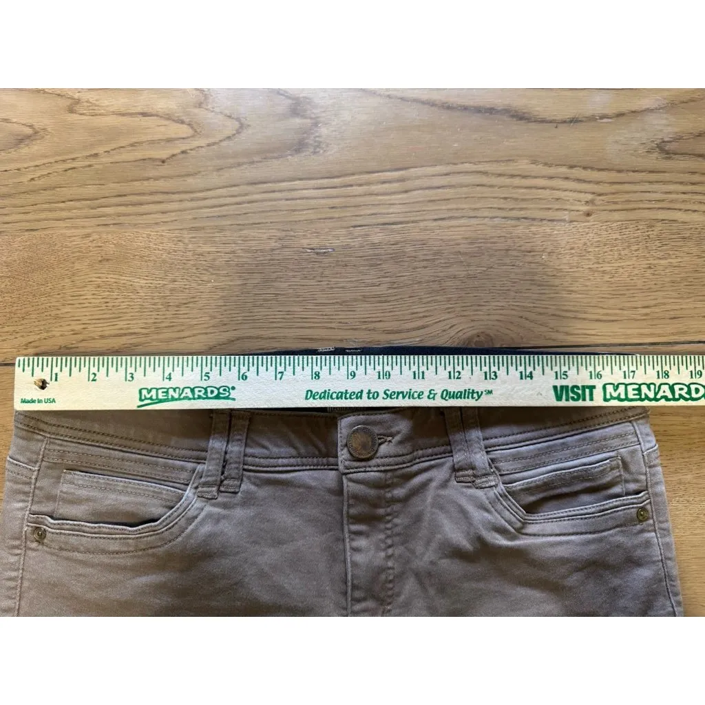 Democracy Jeans Women Size 14 Brown Ab Technology Ankle Stretch Comfort Preppy - Image 4