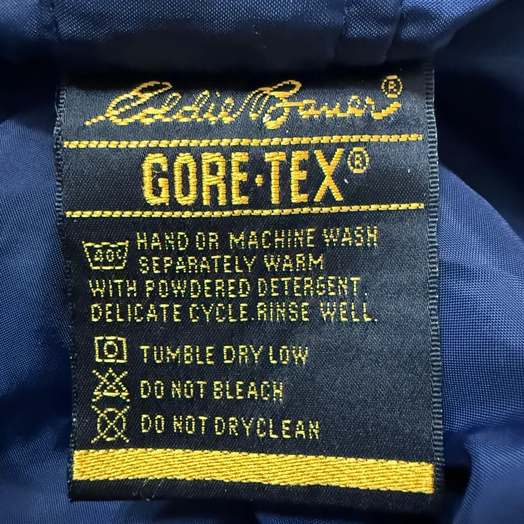 90s Eddie Bauer Women’s Gore-Tex Outdoor Jacket Teal Medium Waterproof - Image 10