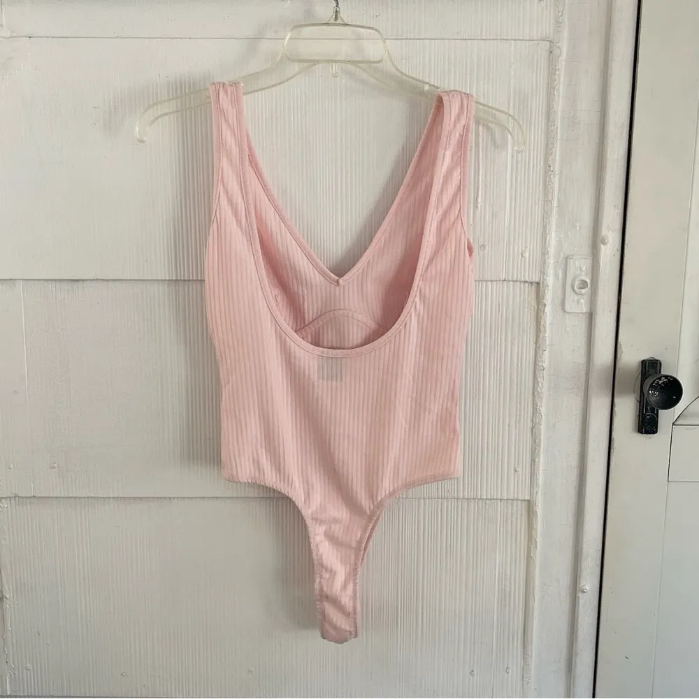 Princess Polly Trella Rib Knit Pink Bodysuit - Image 4