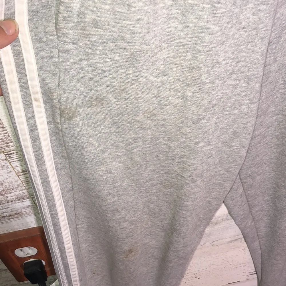 Adidas gray and white jogger pants track pants sweatpants size medium sp…​ - Image 4