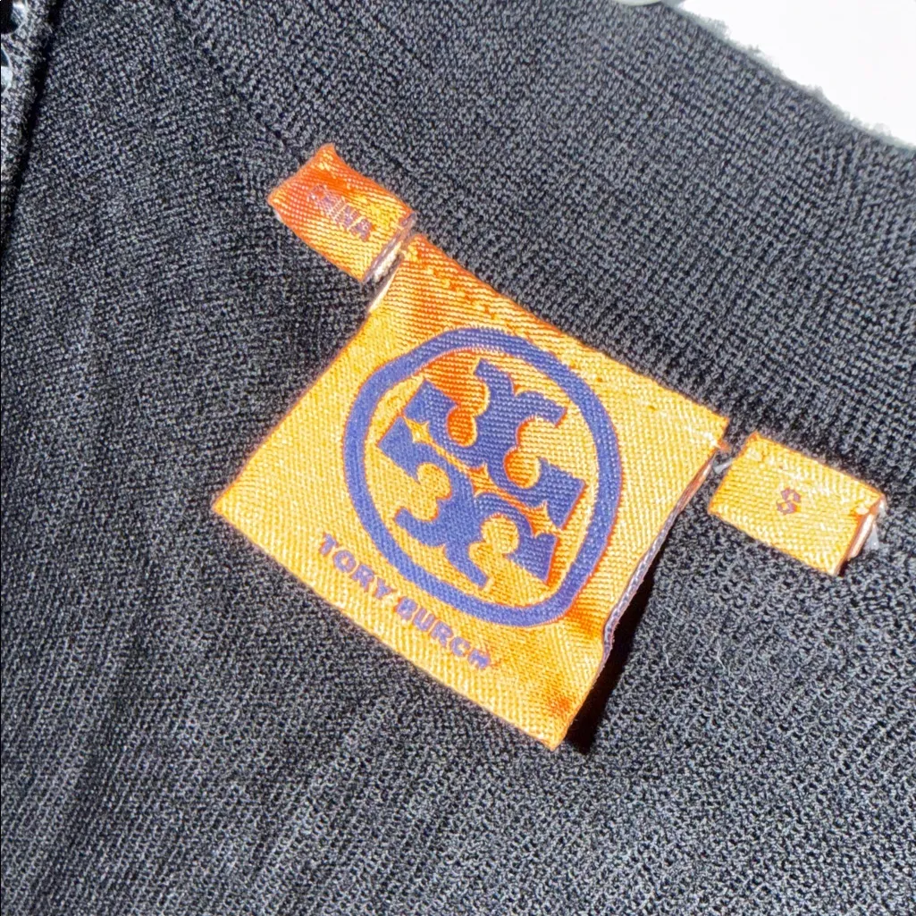 Tory Burch Black Cardigan with Sequin Trim - Image 8