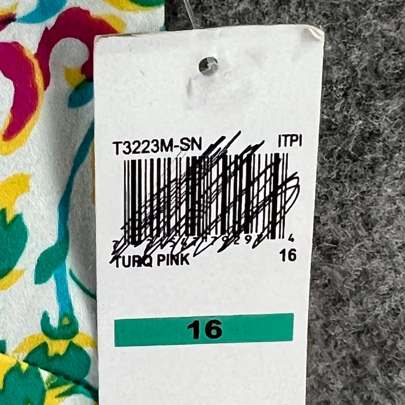 Maggy London Shift Dress 16 White Pink Floral Mandala Sleeveless Euro Summer NEW - Image 12