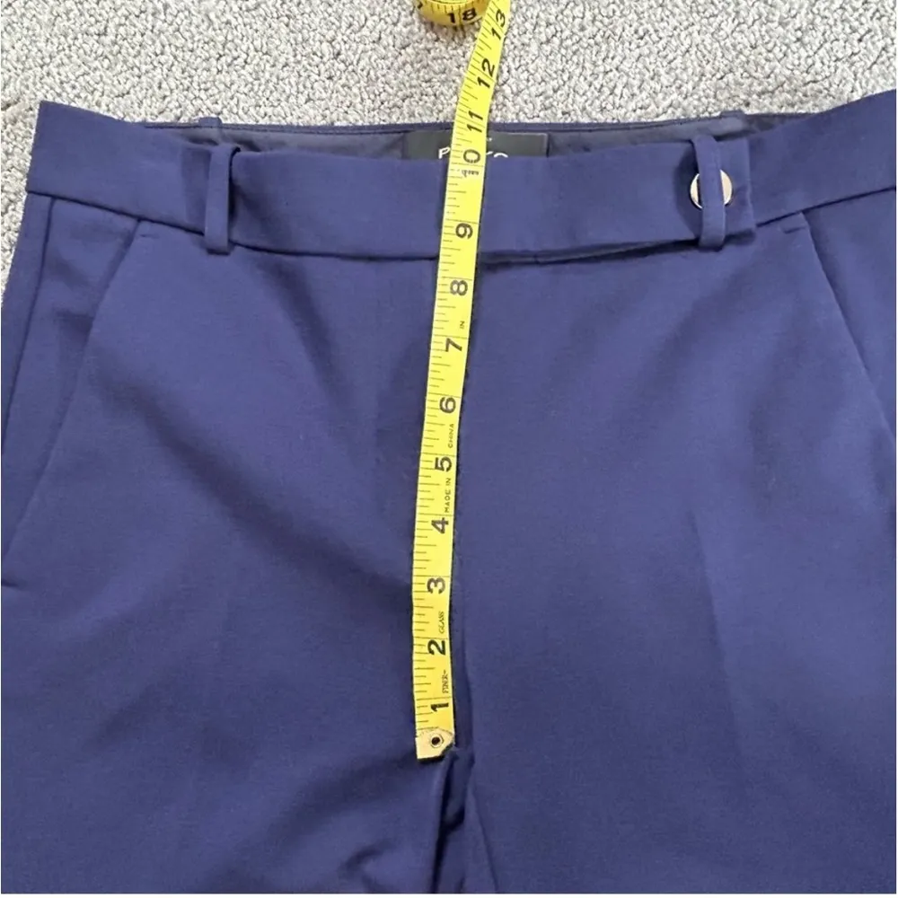 Pinko Italian Navy Blue Cropped Viscose Trousers Stretchy size 6 - Image 15