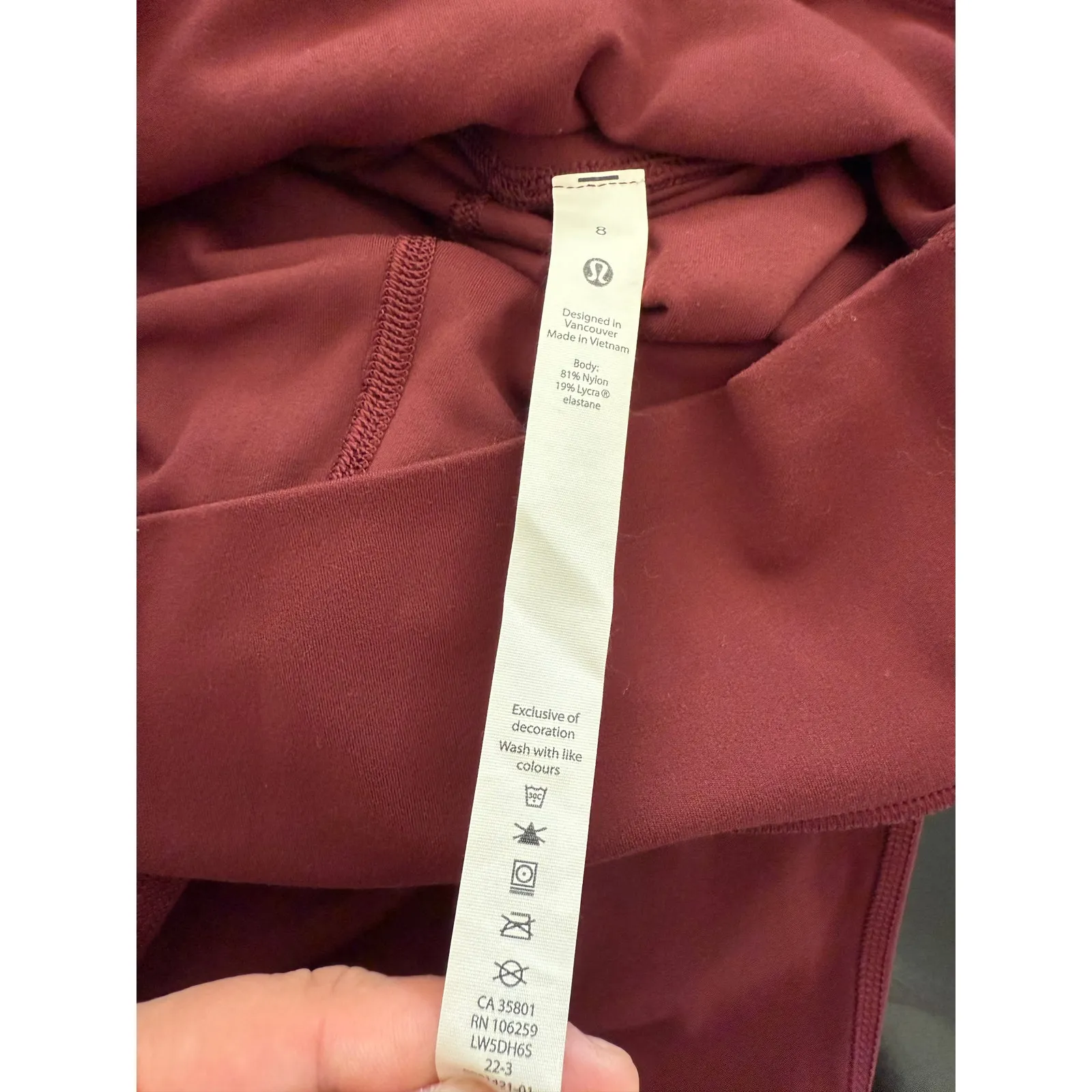 Lululemon Burgundy Adapted State High-Rise Jogger Athleisure Pockets Dance Gym-8 - Image 6