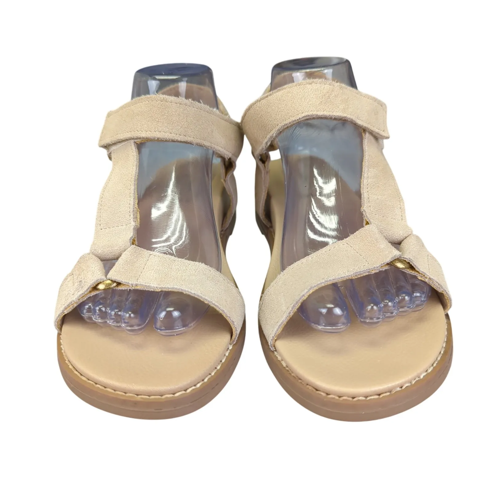 Joie Winona Leather Upper Adjustable Hook & Loop Strap Wedge Sandals Size‎ 7.5 - Image 3