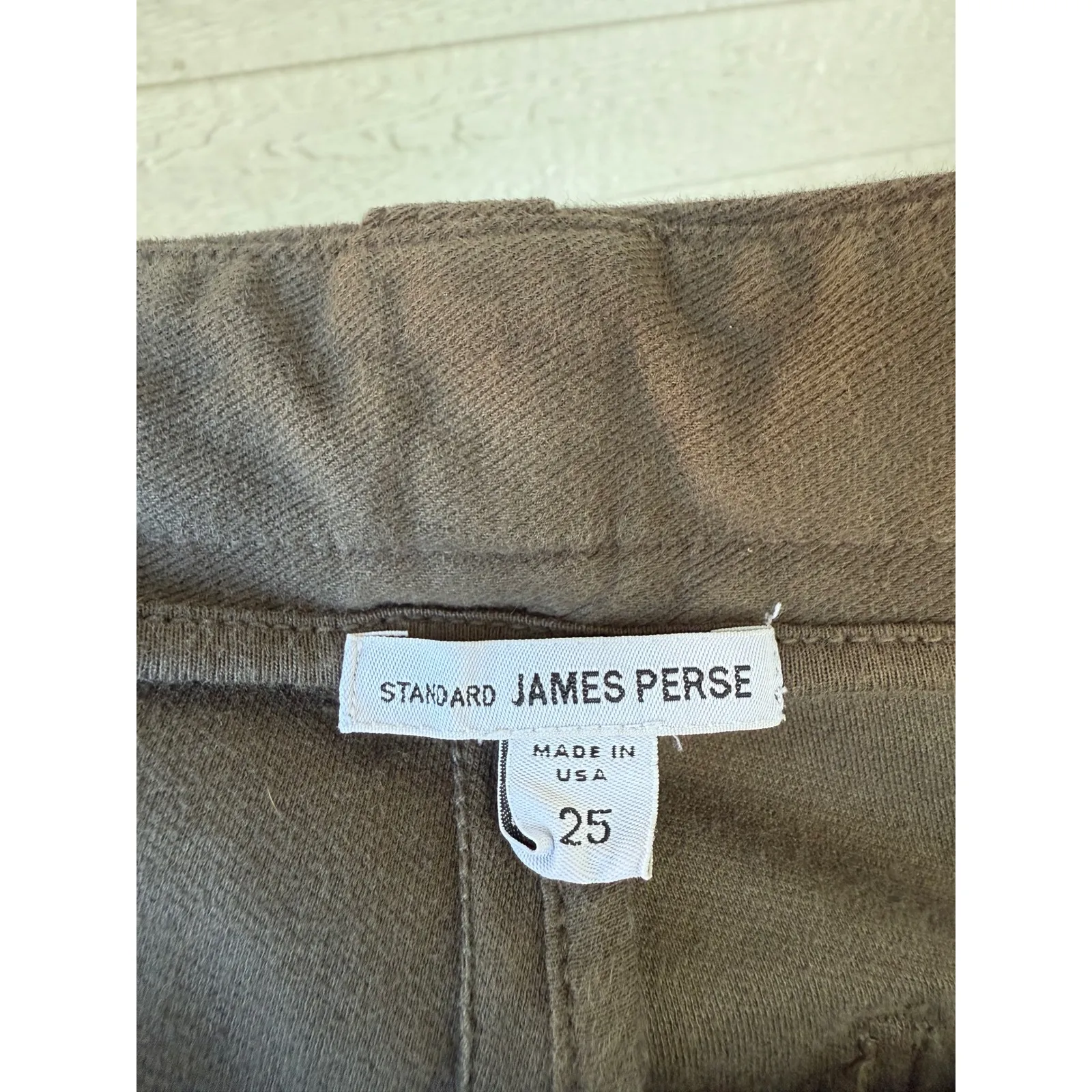 James Perse Utility Pants Stretch Casual Comfort Gray Green Size 25 - Image 5