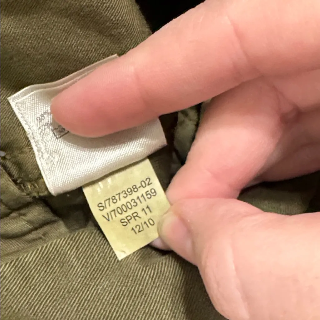Gap Japanese Stretch Olive /Khaki Cargo Pockets Low Rise Y2K Utility Pants sz 2 - Image 14