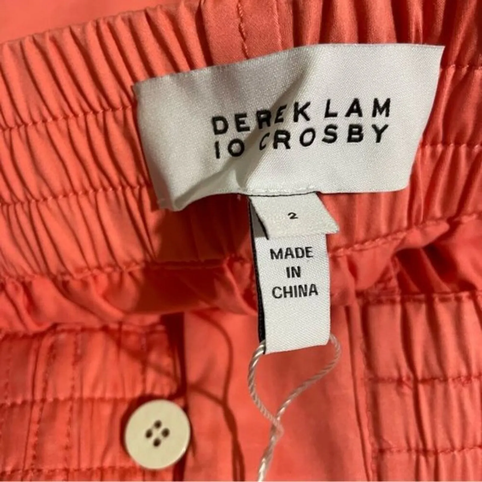 Derek Lam 10 Crosby Womens Kina Utility Joggers Size 2 iNeon Coral NWT - Image 5