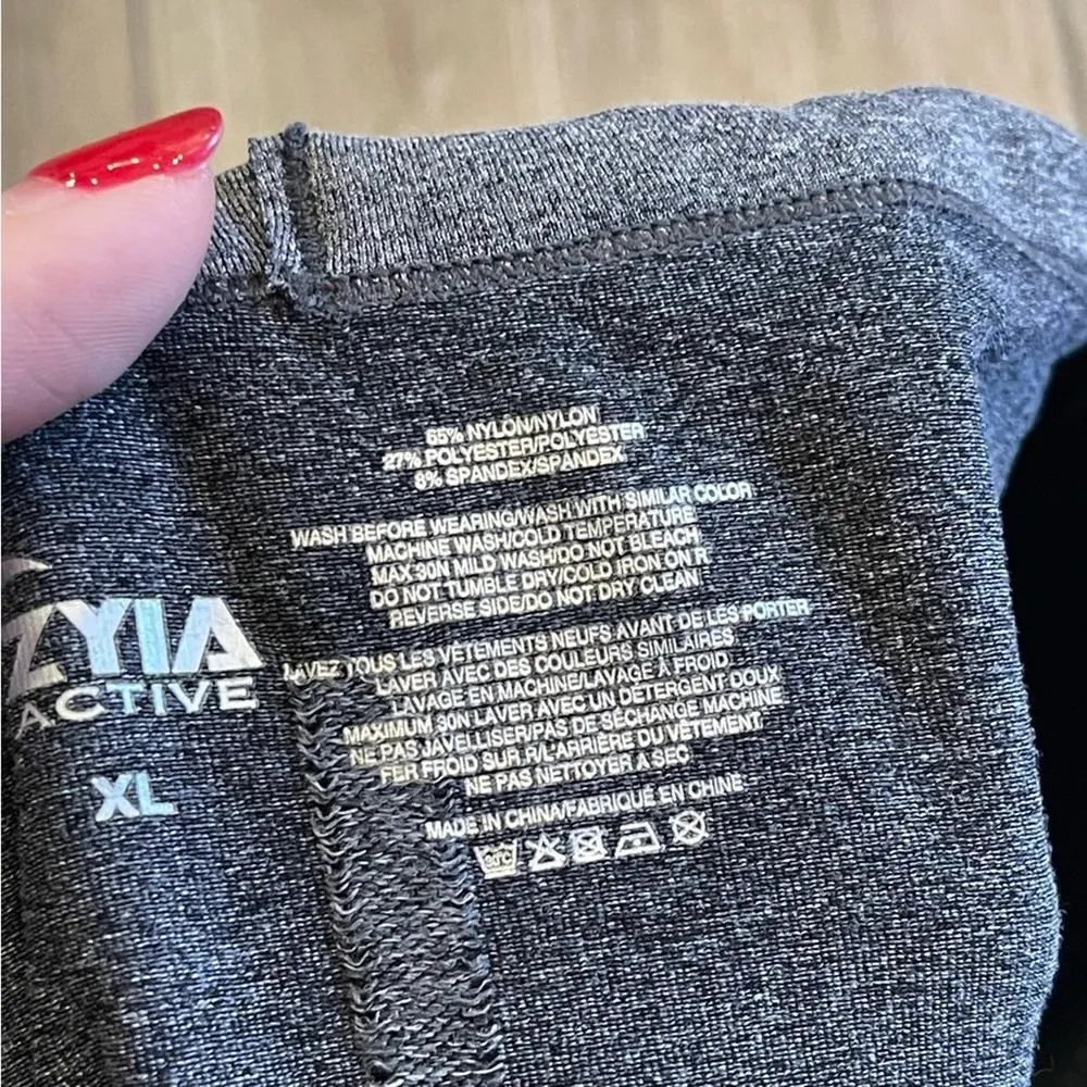 Zyia gray heathered performance long‎ sleeves top size XL - Image 6