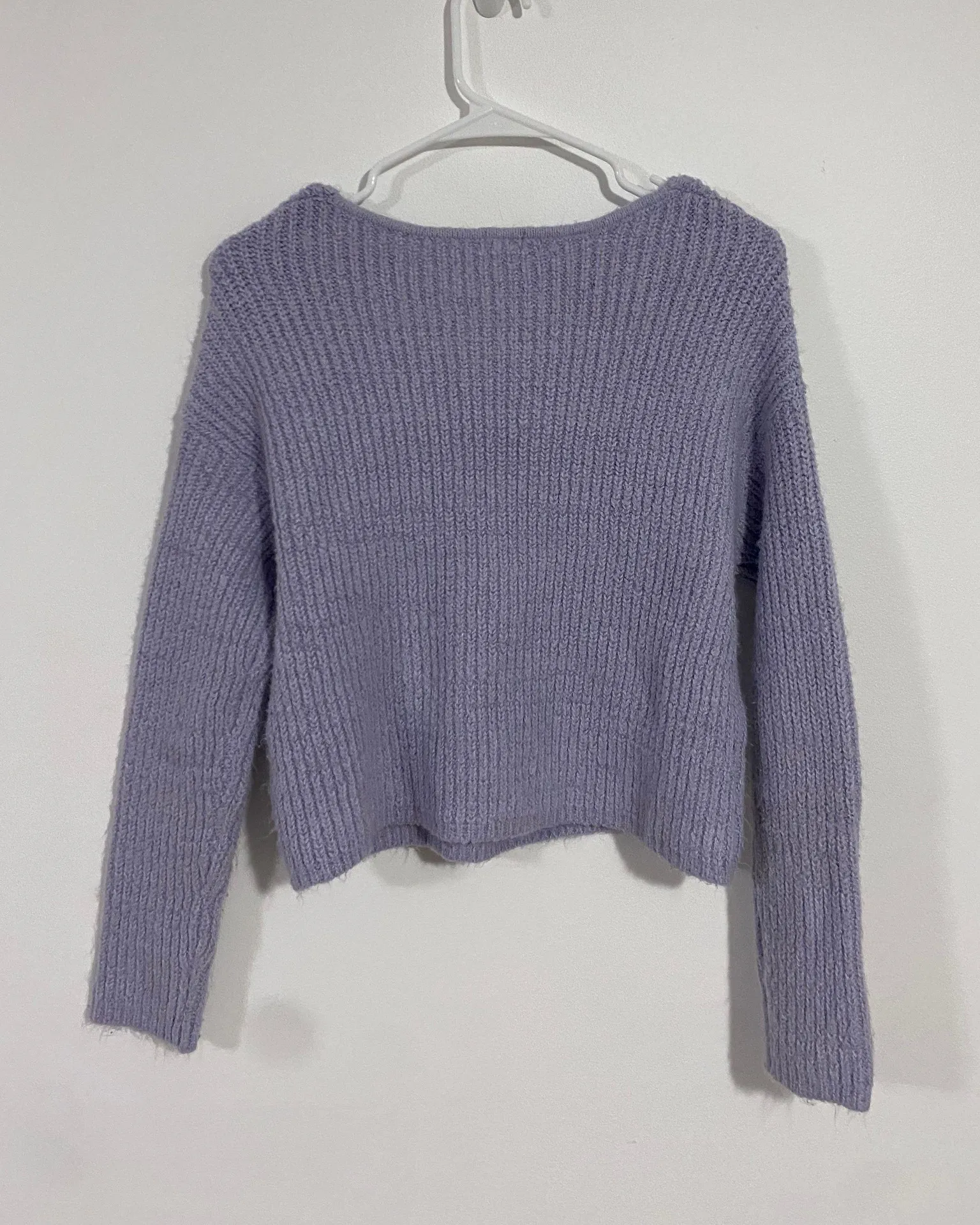 Purple V-neck Sweater - Image 6