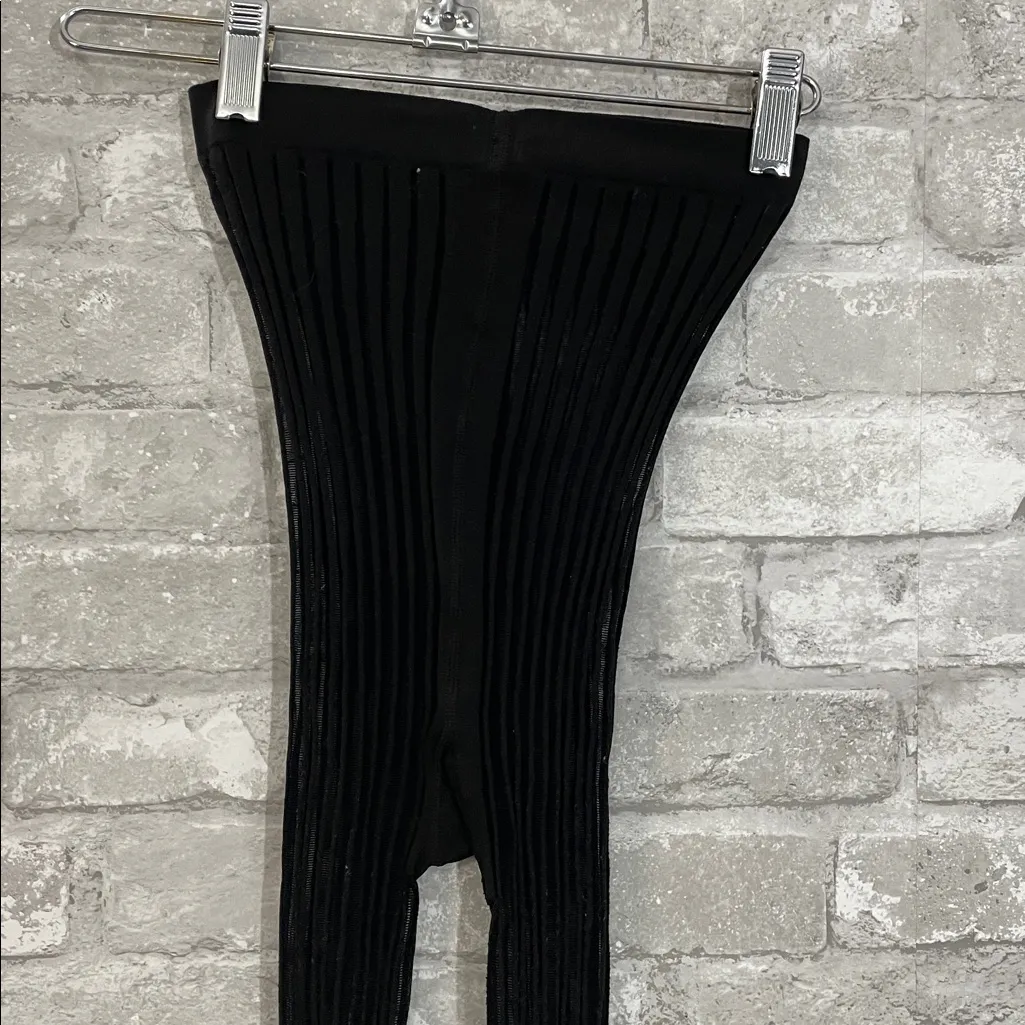 Wolford Black Textured Leggings - Image 4