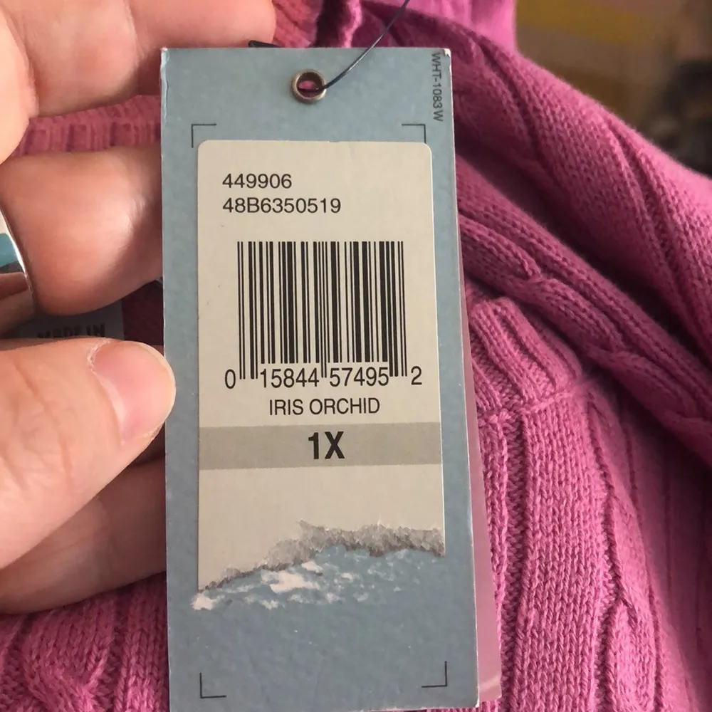 NWT Izod Cable Knit Sweater, size 1X - Image 8