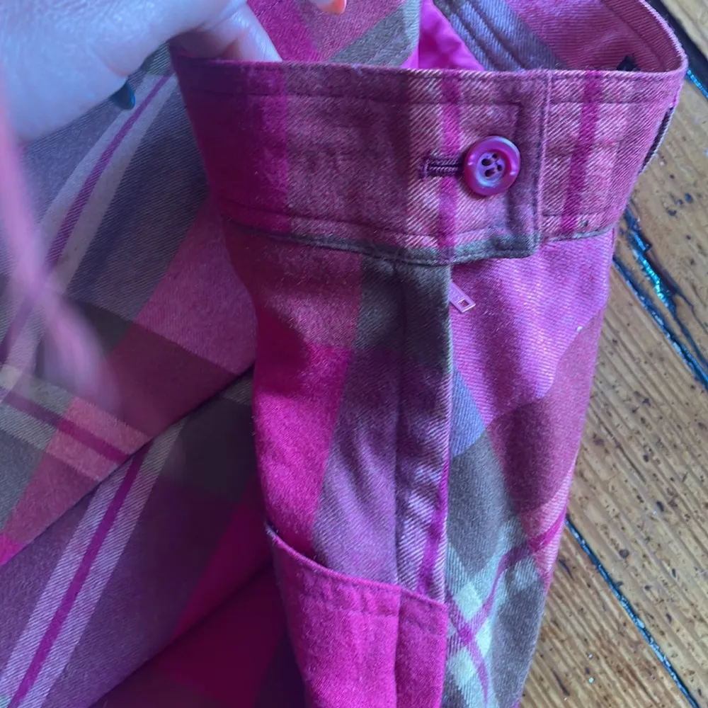 Jebb Levy Wool Pleated Skirt Pink Plaid Size 10 - Image 2