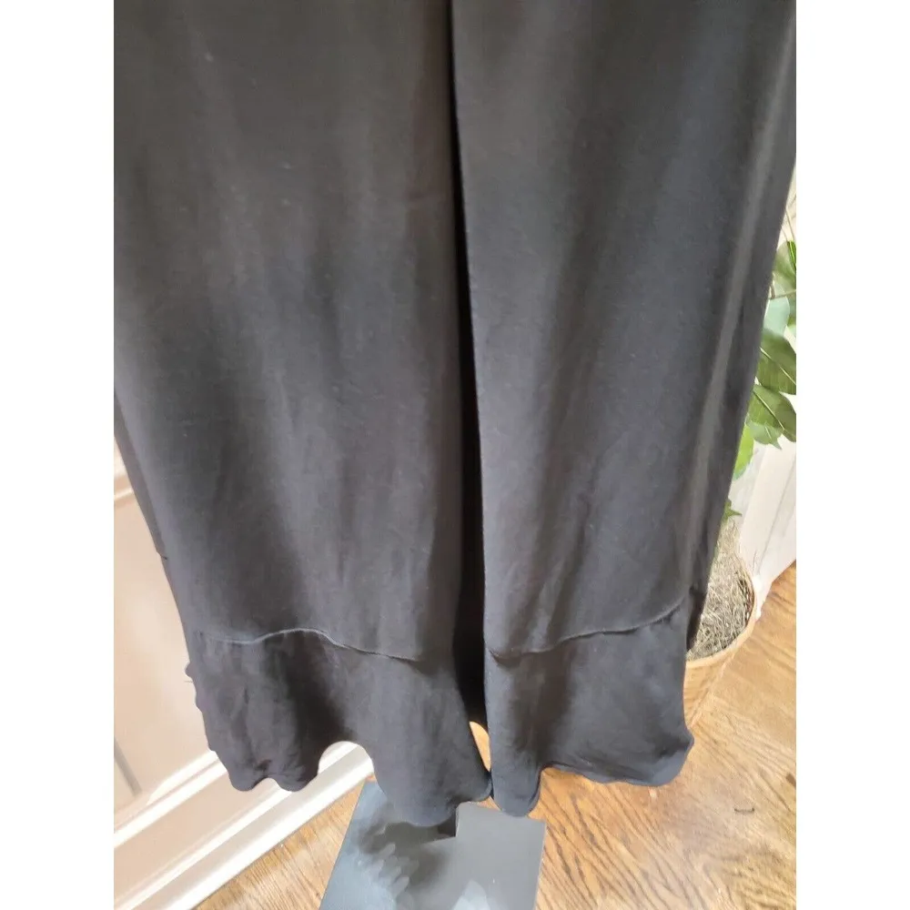 French Collection Women Solid Black Polyester Sleeveless Casual Jumpsuit Size 4 - Image 4