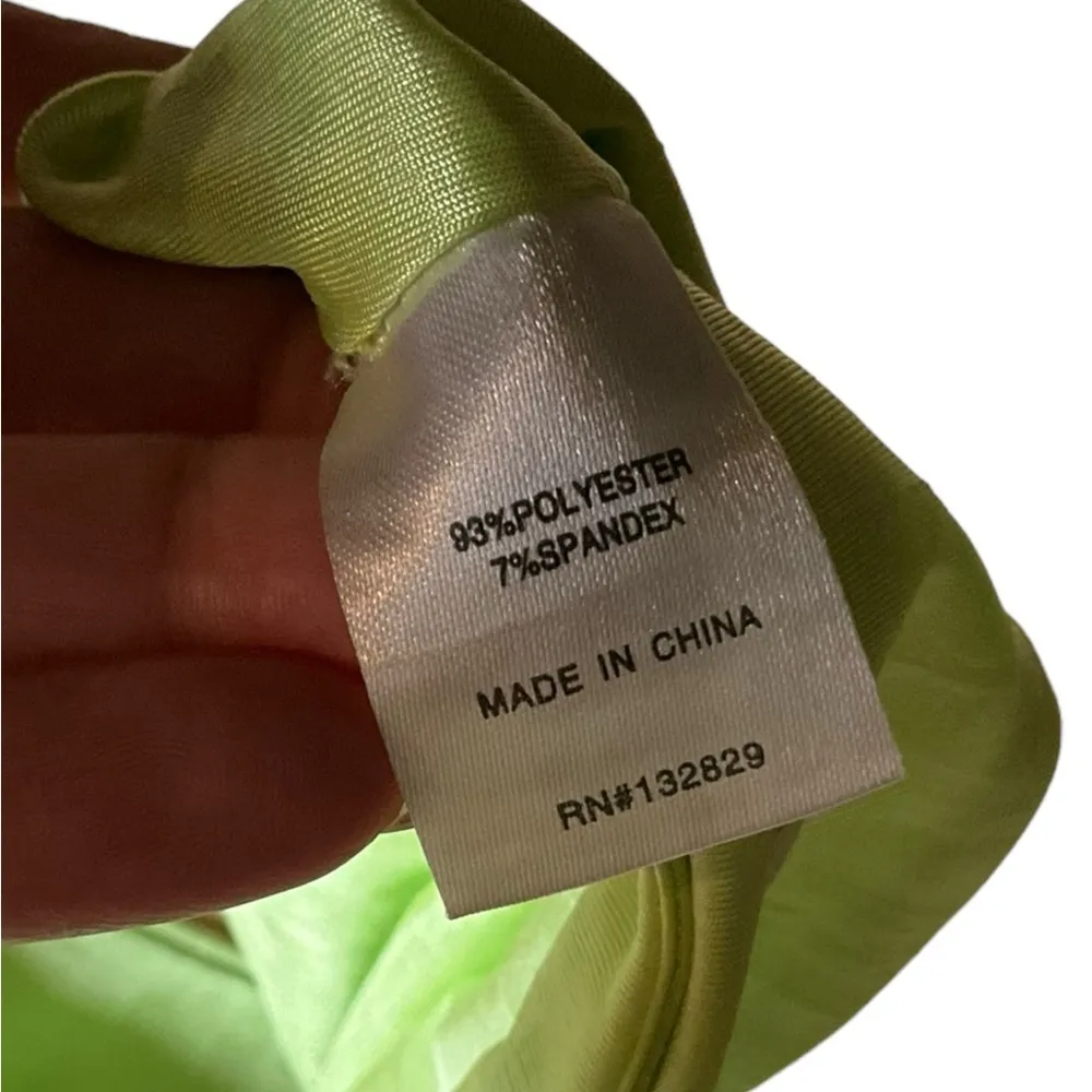 Superdown green bandeau strapless disco rave festival‎ top small neon - Image 4