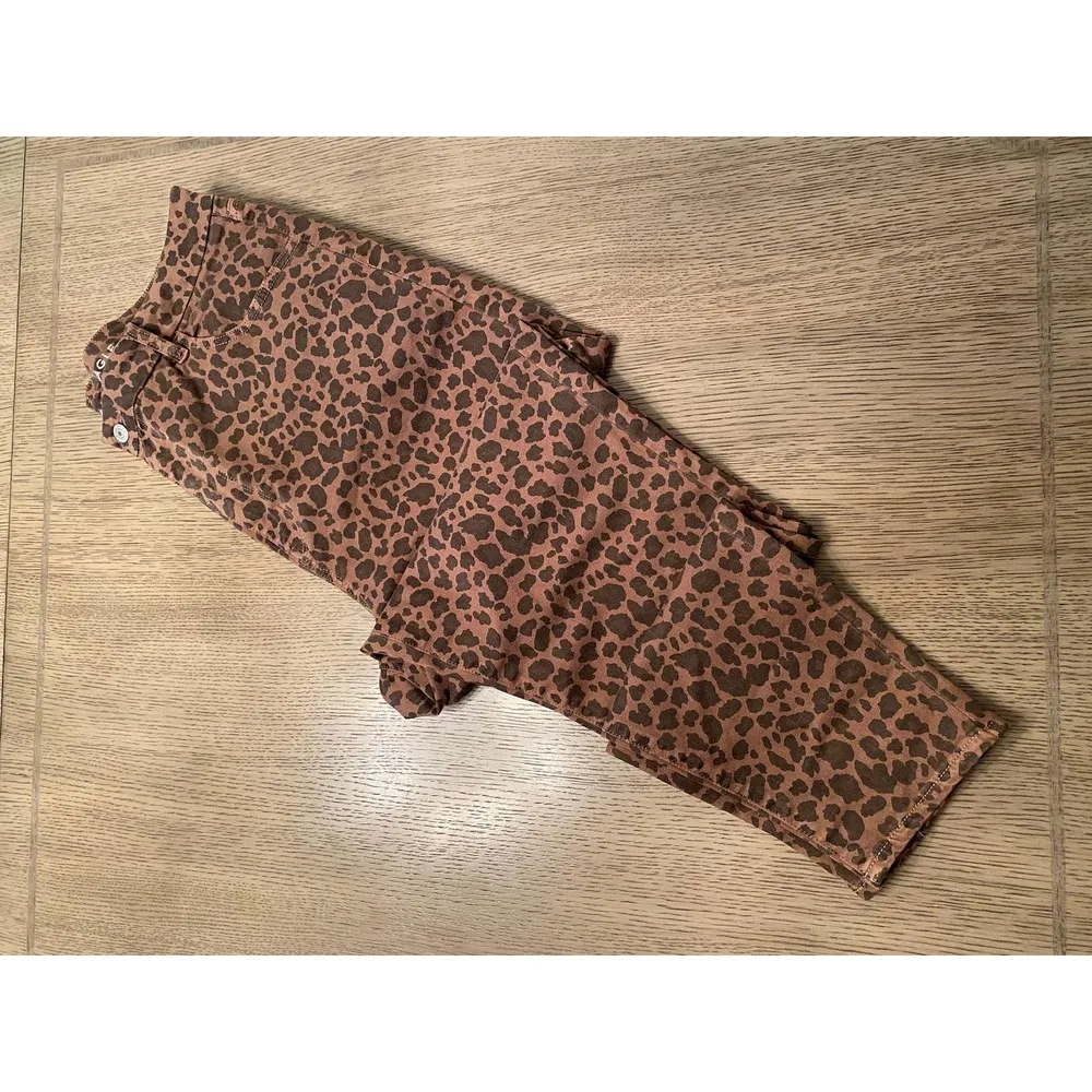 Curvy Super Hi-Rise Brown Leopard Print Jegging Jeans Size 18 - Image 4