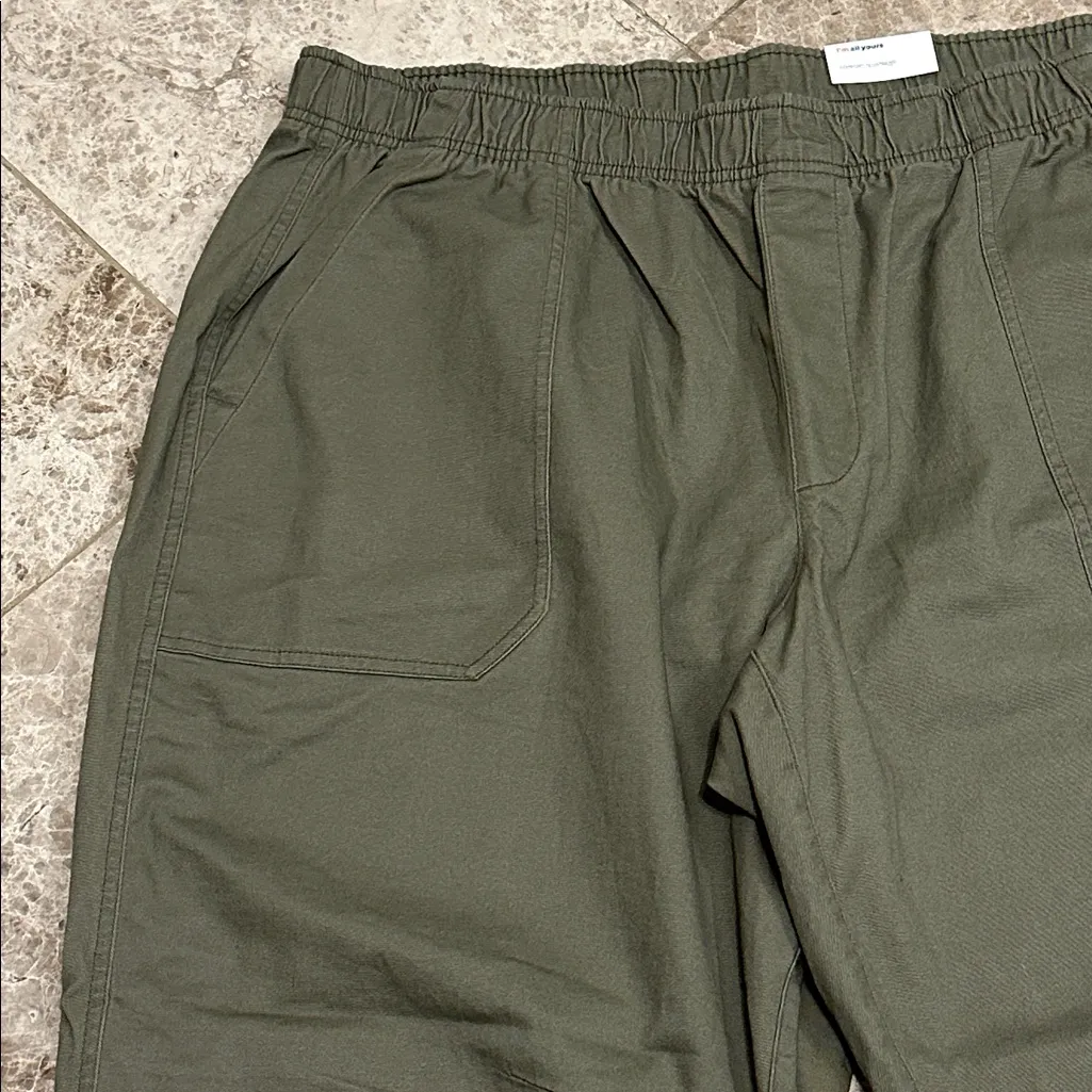 Old Navy High Waisted Pulla Utility Pants NEW Stone Wall Olive XXL - Image 7