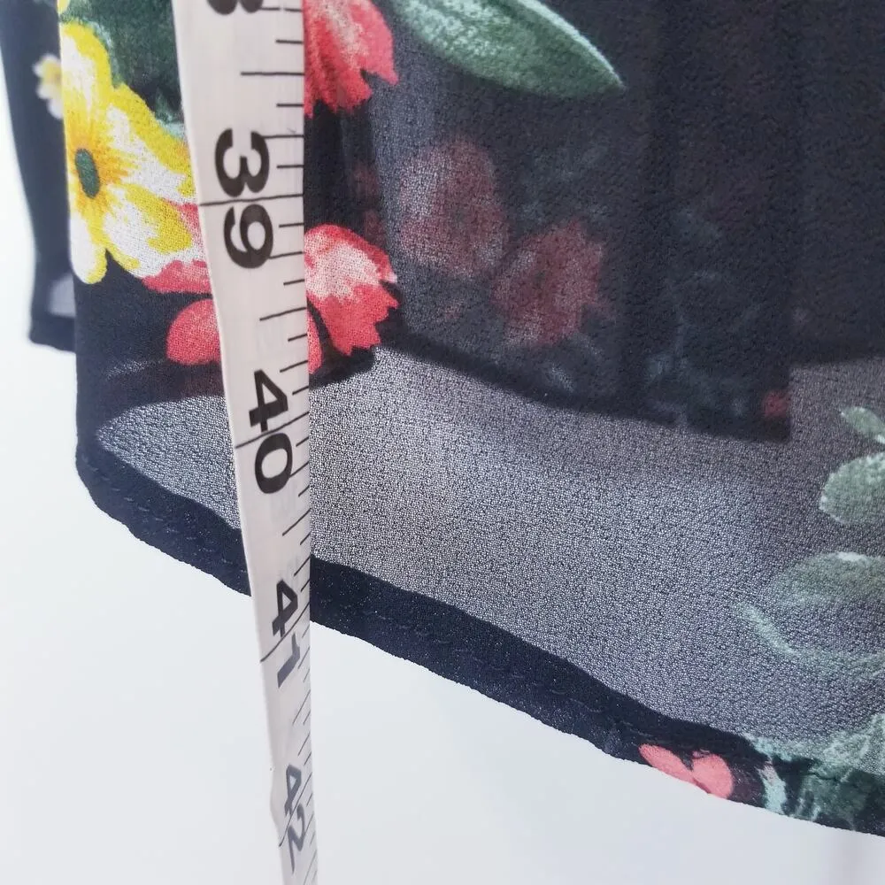 Forever 21 Multicolored Floral Print Ruffle Dress - Image 8