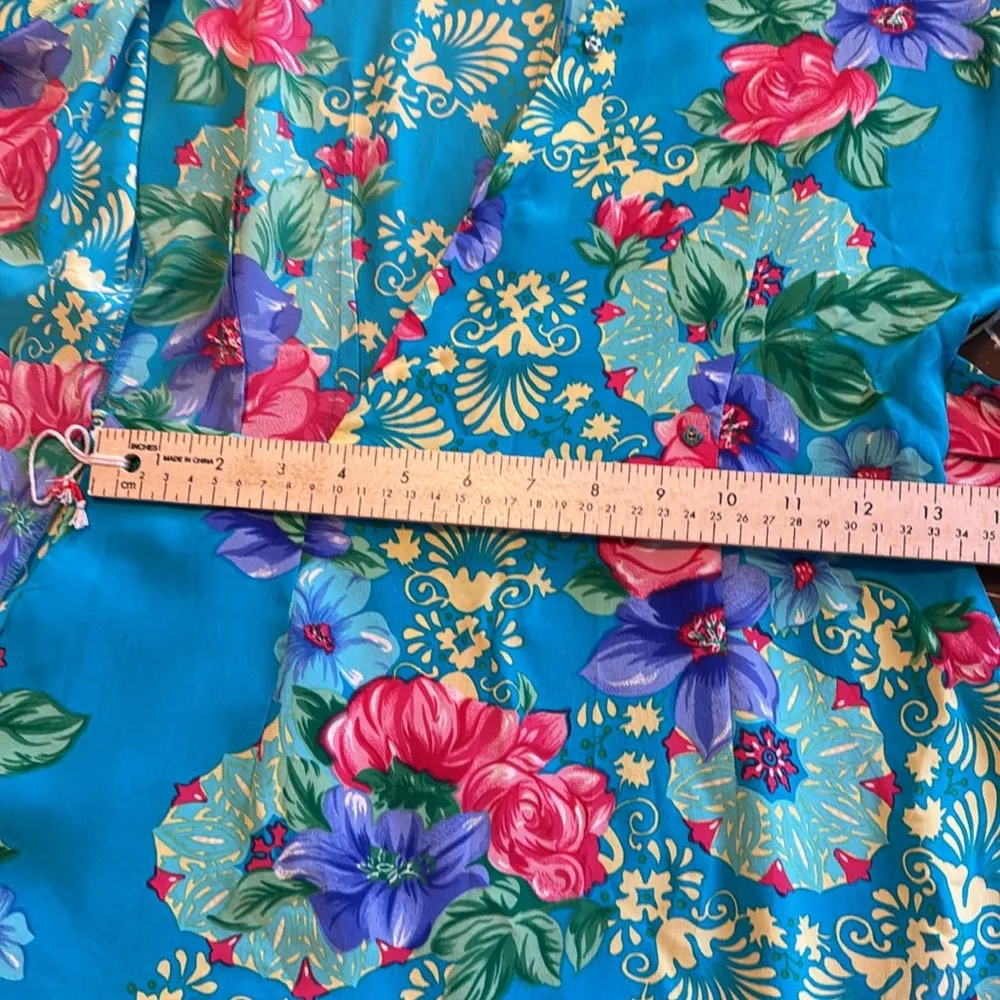 ADRIANNA PAPELL SAFE SILK TROPICAL DRESS Sz:4P - Image 7