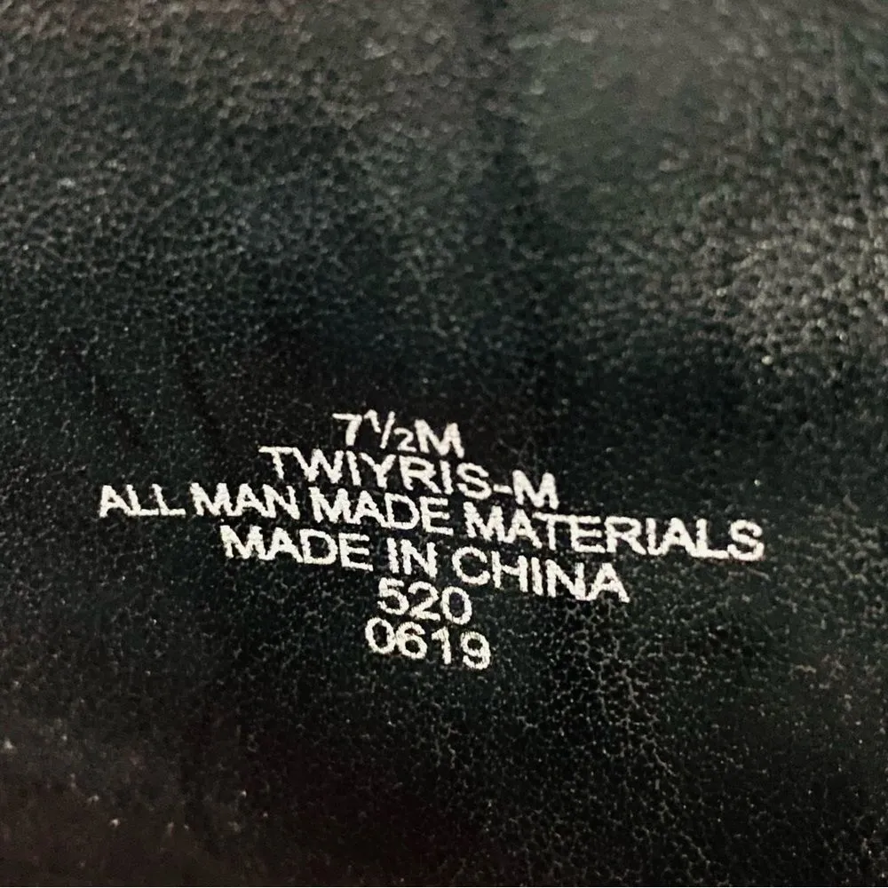 Womans 7.5 Twiyris Knee High Boots Black Cushioned Insole Black - Image 6