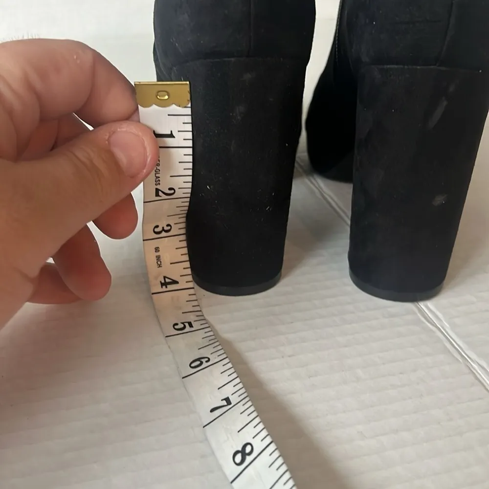 H&M Black‎ Platform open toed ankle boots Sz 8.5 = - Image 5