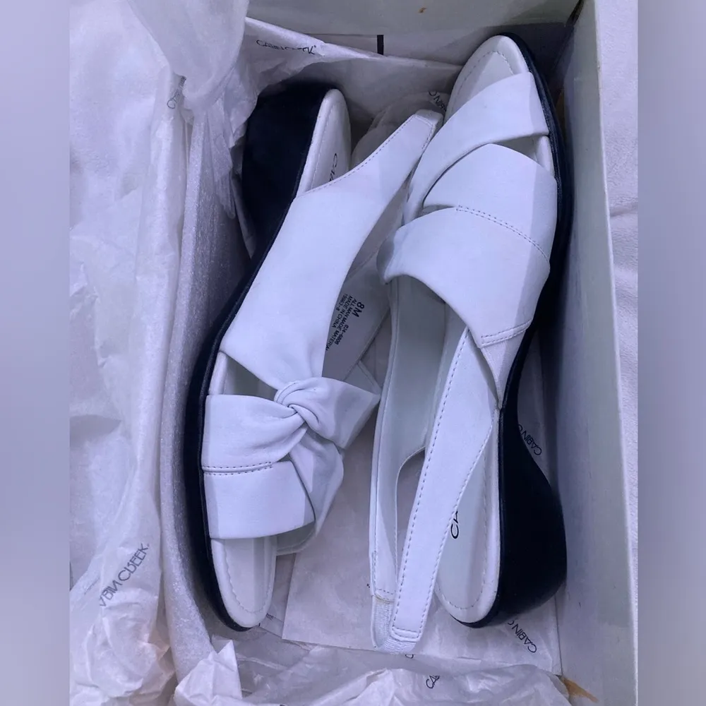 Cabin creek White Open Toe Shoes - Image 3