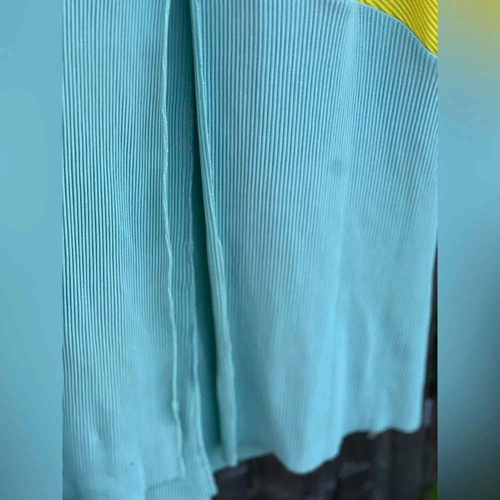 Zara  Collection  Women’s Basic V-Neck Ribbed Contrast Maxi Dress - Image 13