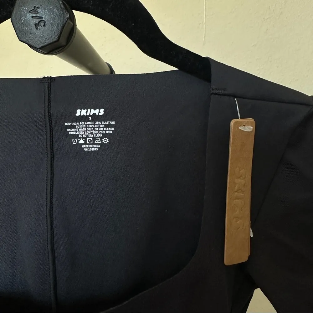 NWT SKIMS Body Long Sleeve Slip Dress 4113 Size S‎ Onyx black SOLD OUT - Image 6