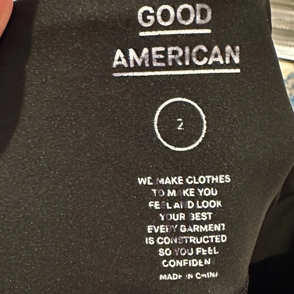 Good American Pink Blue Cosmos Galaxy Space Dye High Rise Stripe Leggings M - Image 7