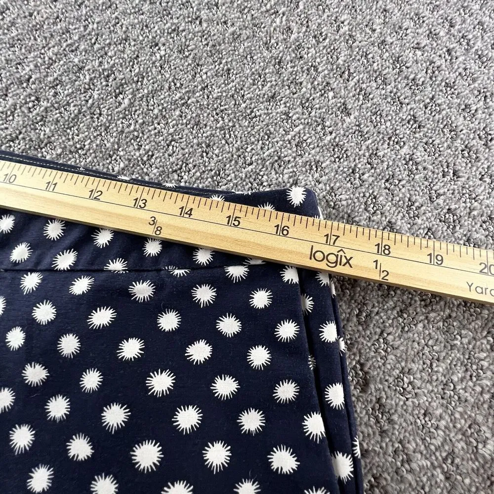 Boden Womens Size 10P Navy And White Sunburst Print Bistro‎ Crop Pants Blue - Image 9