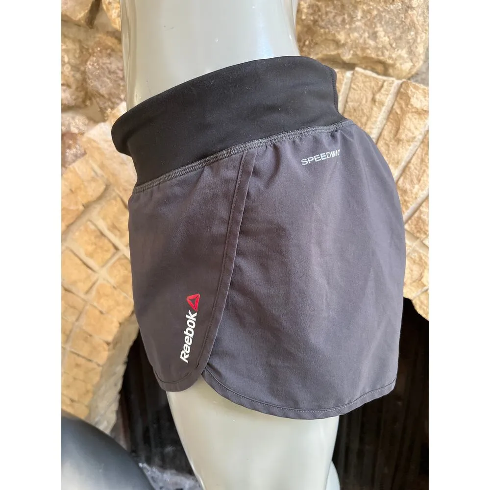 Reebok Gray Running Lined Shorts Women’s Size Medium - Image 2