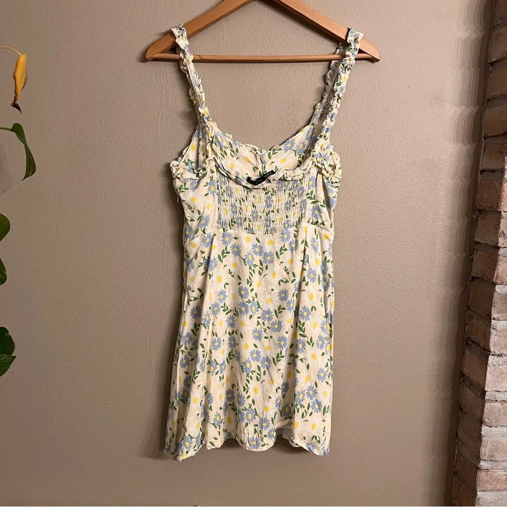 ZARA Satin Effect‎ Print Dress - Image 8