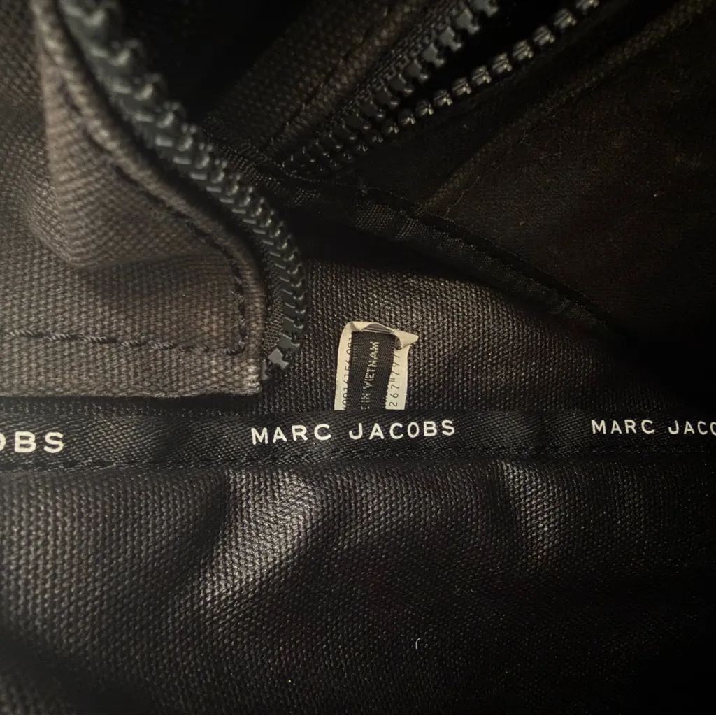 Marc Jacobs Black Large Canvas Tote Bag - Image 7
