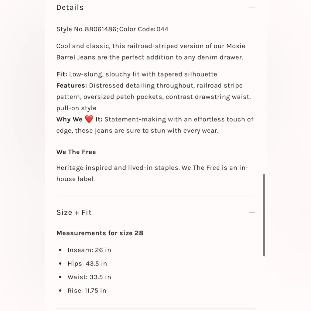 NWT Free People We The Free Moxie Railroad Low-Slung Jeans - Image 6