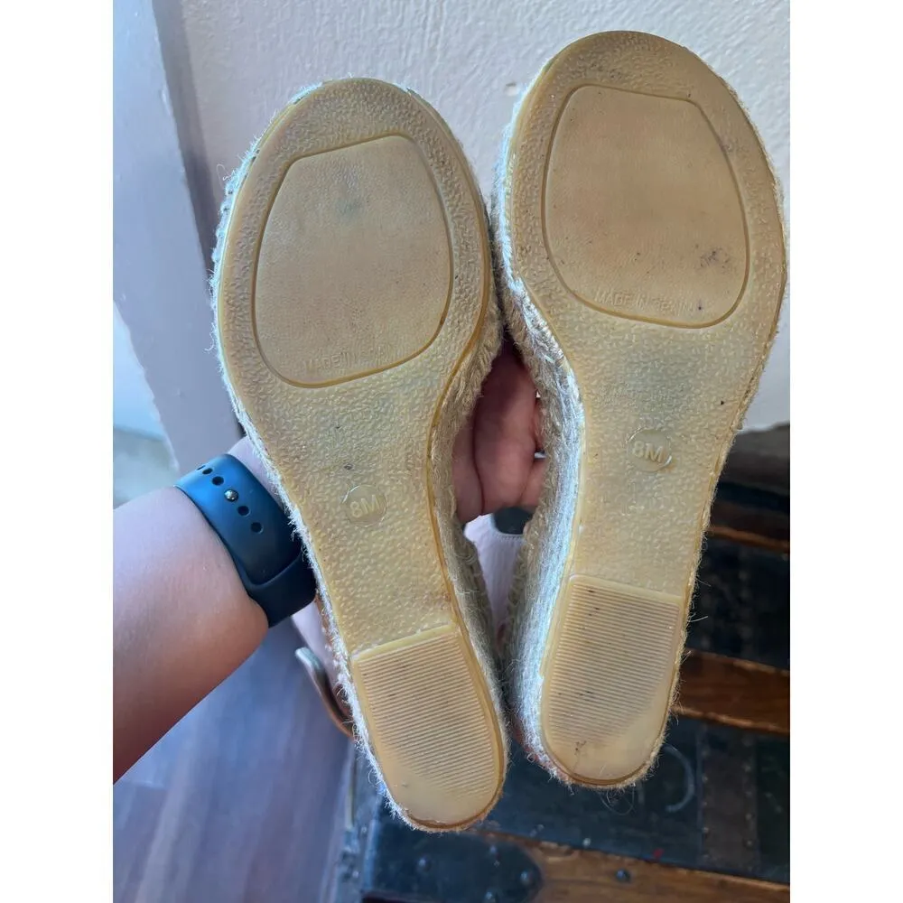 Vince Sophie Espadrille Leather Wedge Nude 8 - Image 3