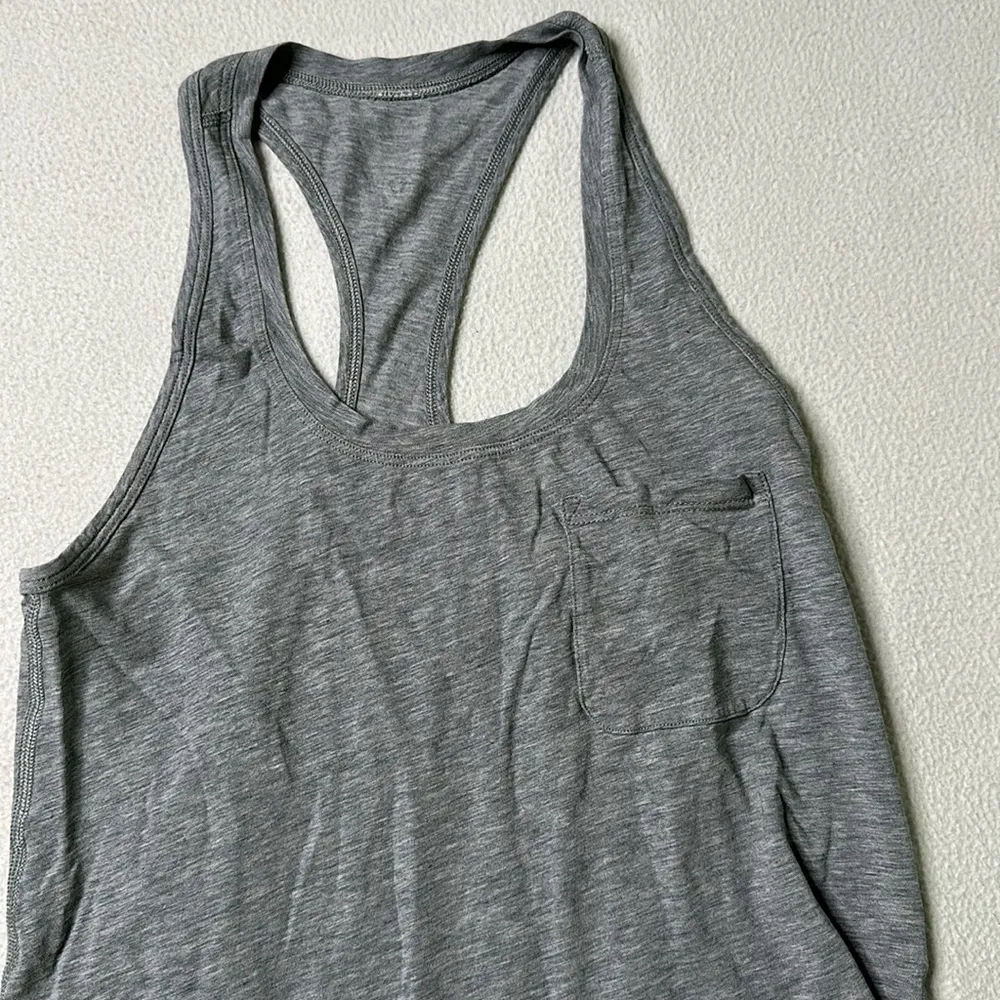 Lululemon Yogi Racer Back III in Heathered Medium Grey - Image 4