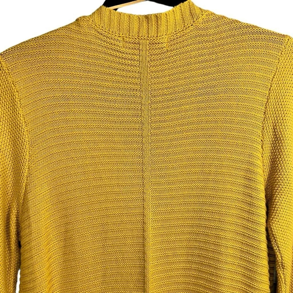 NWT Marled Reunited Clothing Mustard Yellow Open Front Cardigan Sweater Sz Small - Image 9