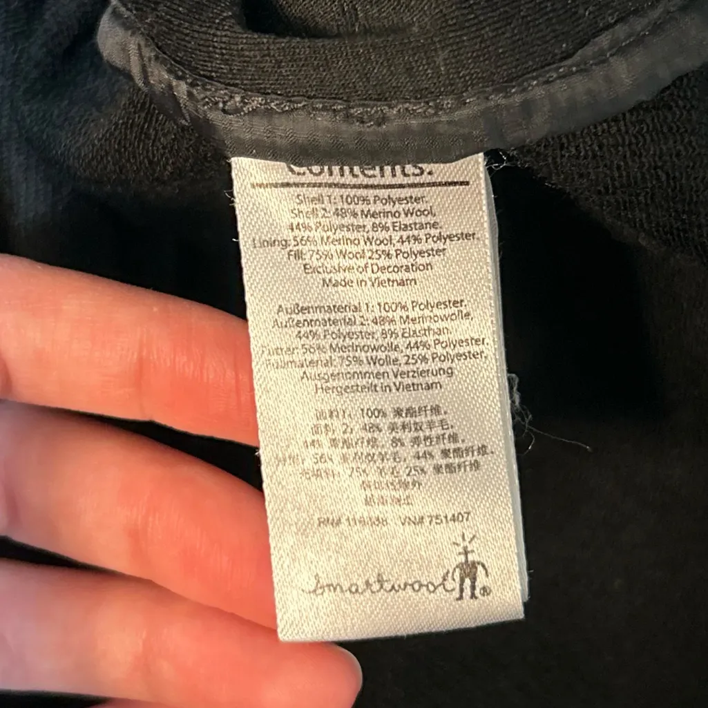 Smartwool Women's Corbet 120 Zip Up Jacket in Black Size XS Merino Wool Outdoor - Image 13