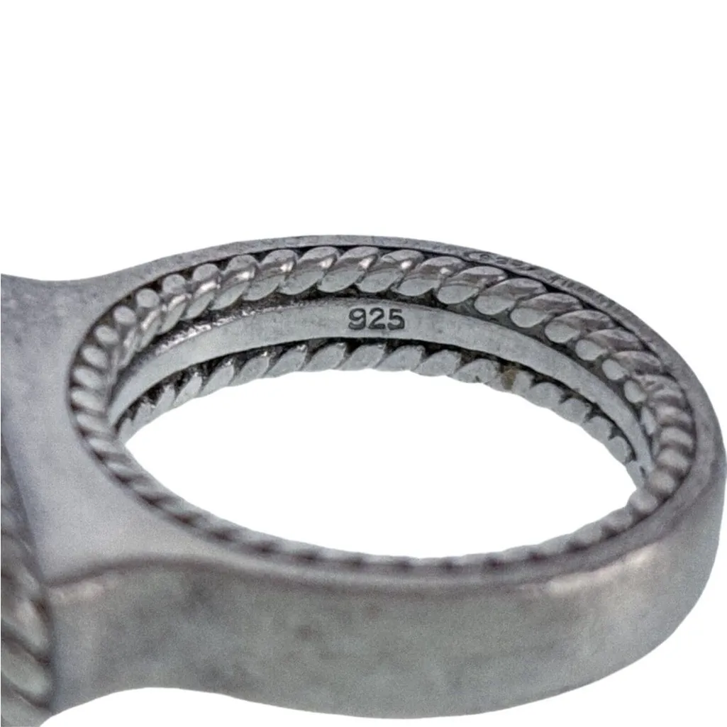 🩵Sterling Silver Turquoise Ring🩵 Blue Size 6 - Image 5