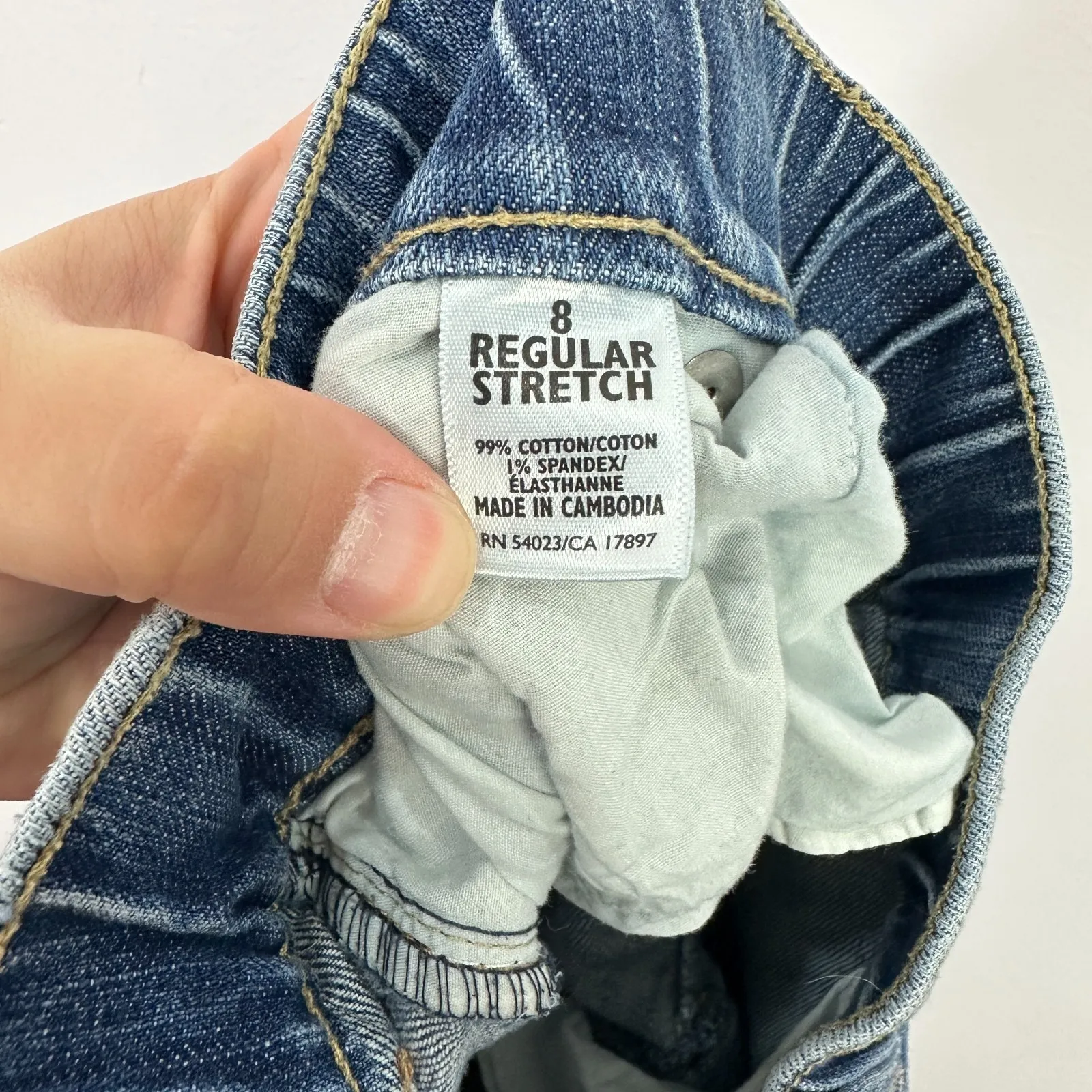 Old Navy Maternity Jeans 8R Blue Bootcut Denim Y2K Retro Stretch Pregnancy Pants - Image 4