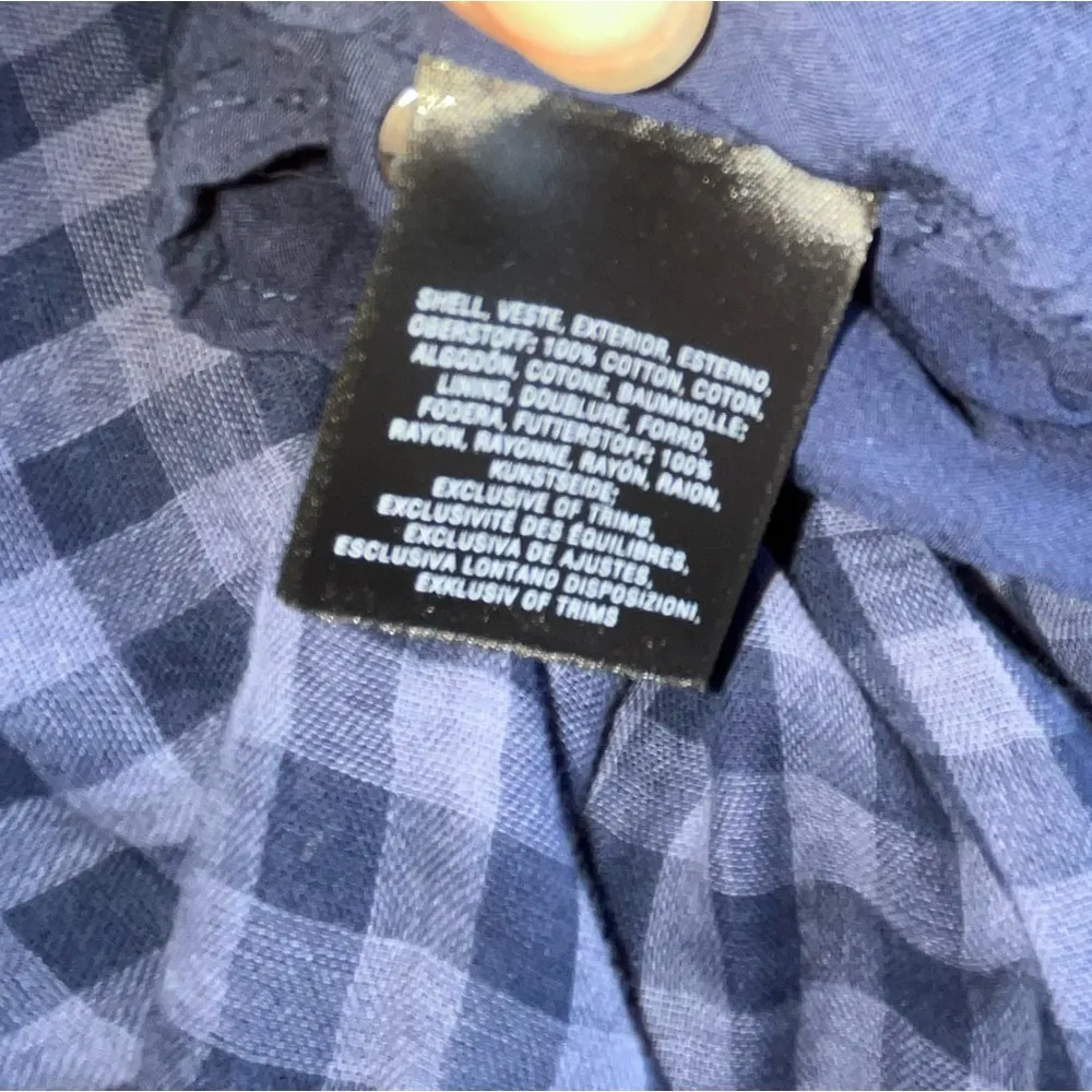 Akemi + Kin Anthropologie blue Plaid Asymmetrical
Hem Codie Midi Dress 10 - Image 7