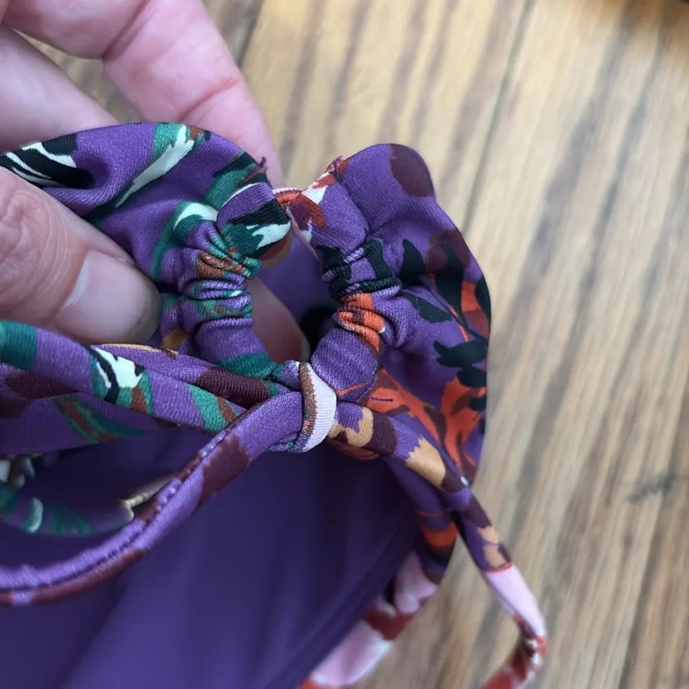 Andie‎ Casablanca Bikini Set Plum Purple Floral size S NWOT - Image 6