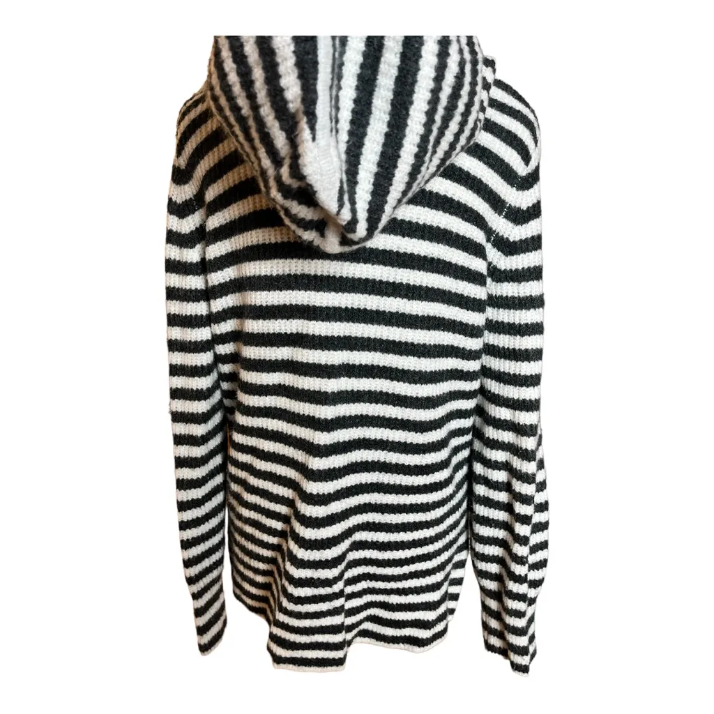 Gap wool acrylic blend striped hoodie size S - Image 7