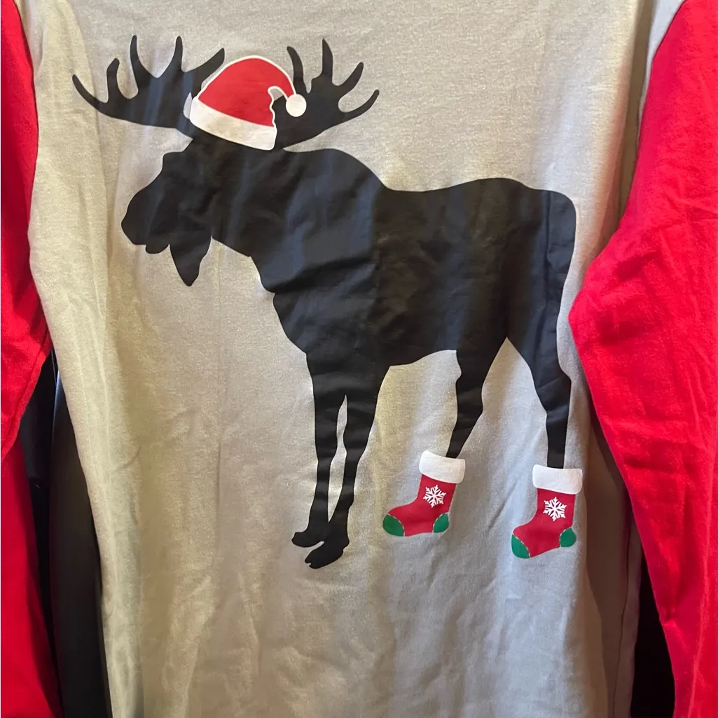 Kikizye rain deer pajama shirt Red Size M - Image 8