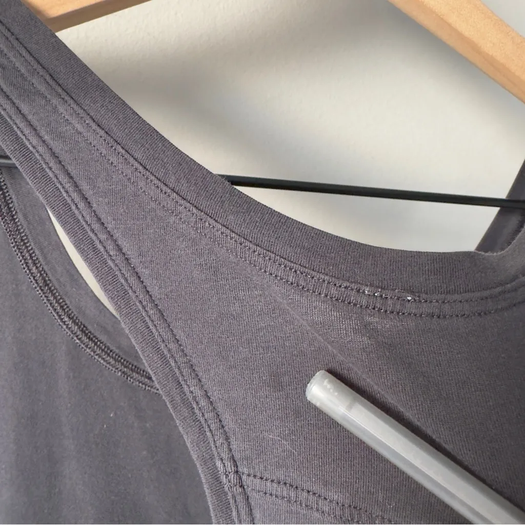 Lululemon Love Tank *Pleated in Black (First Release) Sleeveless Top Pima Cotton - Image 5